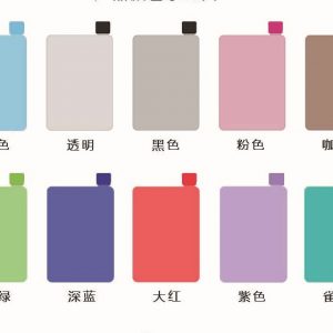 Transparent notebook water bottle A5-420ml / A6-350ml