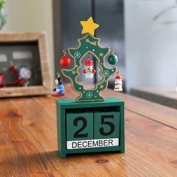 Christmas Tree Wooden Calendar 6x15CM - Image 6