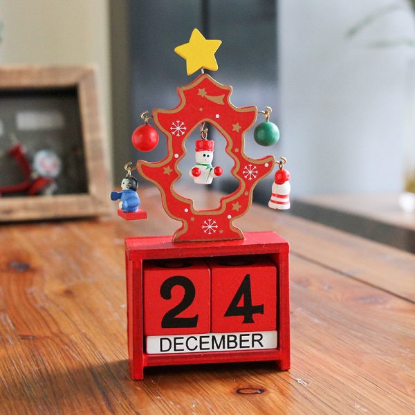 Christmas Tree Wooden Calendar 6x15CM - Image 4