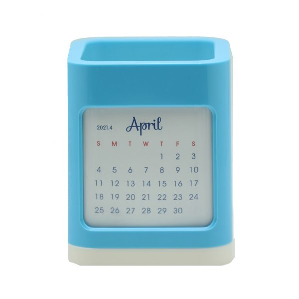 Pen holder calendar 8.5x8.5x10.3cm - Image 3