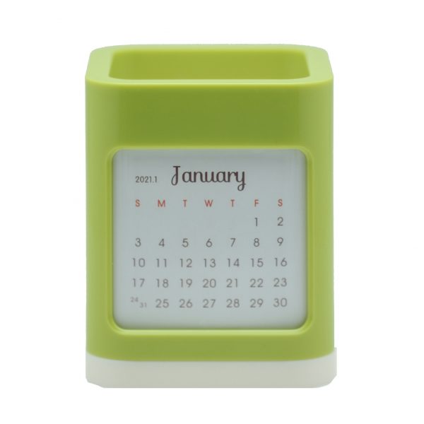 Pen holder calendar 8.5x8.5x10.3cm - Image 4