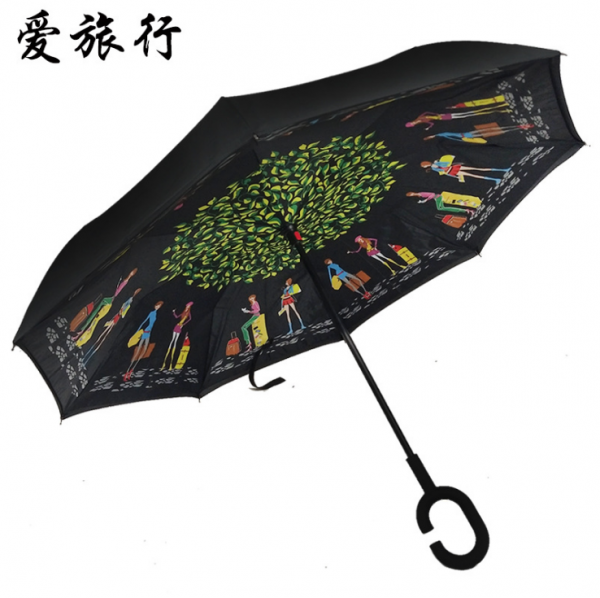 Double windproof reverse umbrella 23Inch