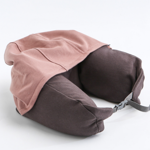 Travel neck pillow with hat 16.5x67cm - Image 3