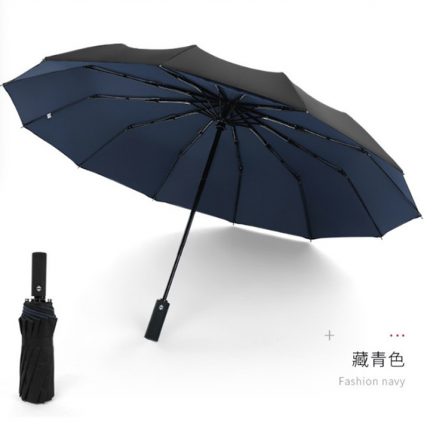 12-bone automatic wind-resistant double-layer umbrella 23inches - Image 6