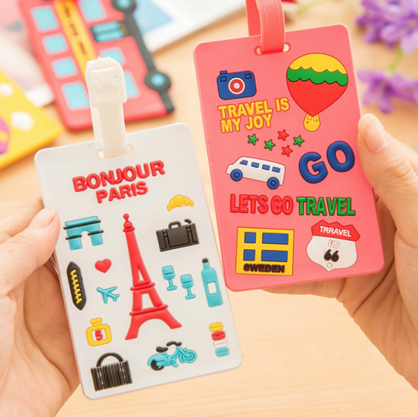 Silicone Luggage Tag Approximately 10.5x6.5cm - Image 3