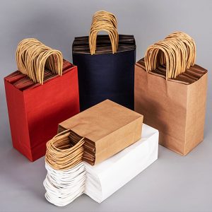 Paper Bag 15X8X21cm, 21X11X27cm, 26X12X33cm, 31X11X25cm, 41X13X31cm