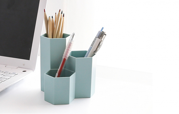 Hexagonal pen holder 12X11X11CM - Image 5