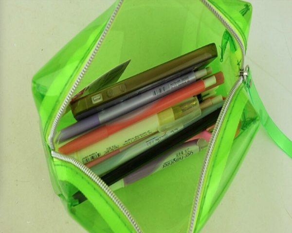 Fluorescent pvc stationery bag 19.5X6X9cm / 18.5X6X5cm - Image 6