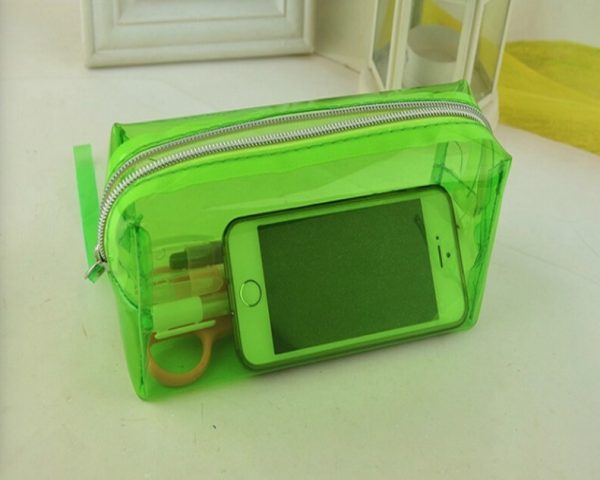 Fluorescent pvc stationery bag 19.5X6X9cm / 18.5X6X5cm - Image 7