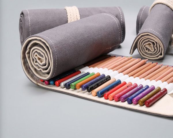 Handmade canvas roll pencil case - Image 15