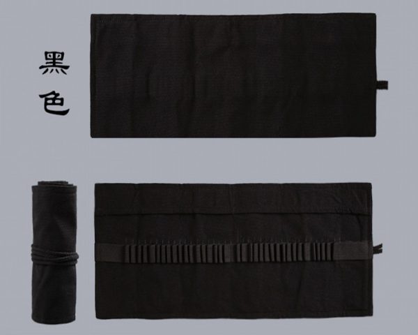 Handmade canvas roll pencil case - Image 3