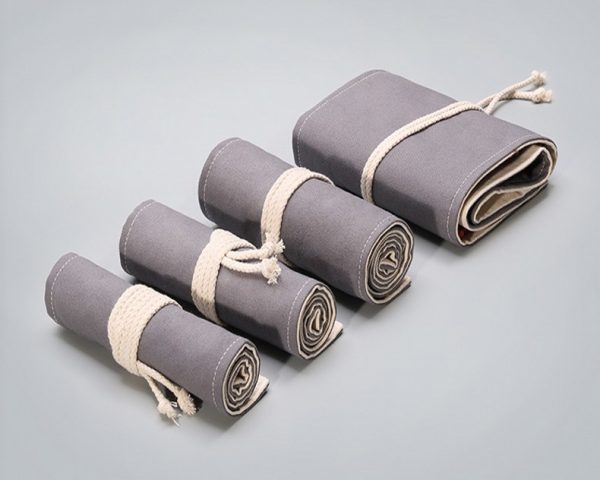 Handmade canvas roll pencil case - Image 9