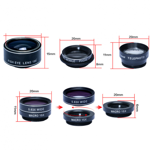 5 in 1 wide-angle lens 5-15mm - Image 3