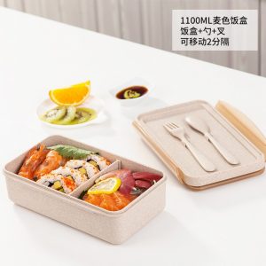 Wheat straw lunch box