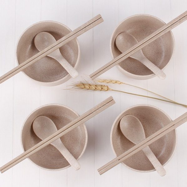 Wheat straw cutlery set - Image 2