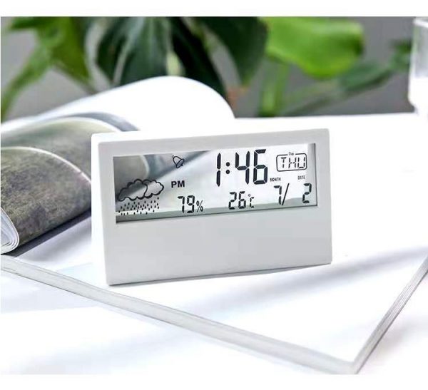 Transparent electronic clock 13.3x7.3x3.2cm - Image 3