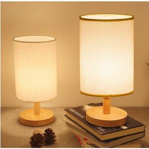 Burlap table lamp 280x140mm