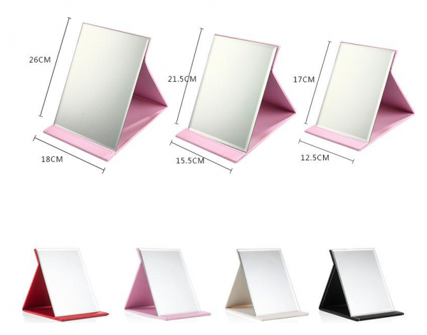 Folding mirror Large: 26x18cm, Middle: 21.5x15.5cm, Small: 17.12.5cm