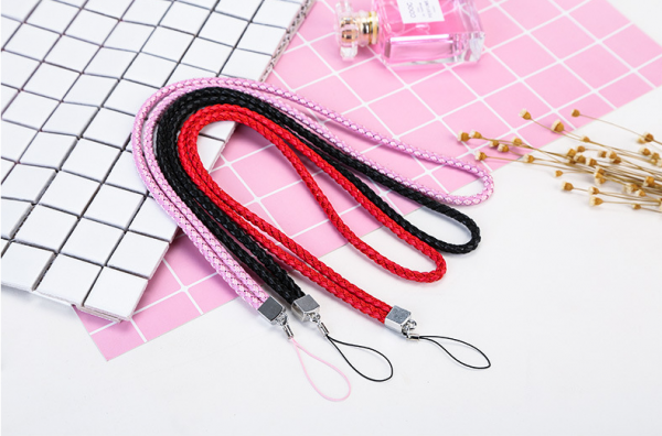 Leather braided lanyard 40cm - Image 5