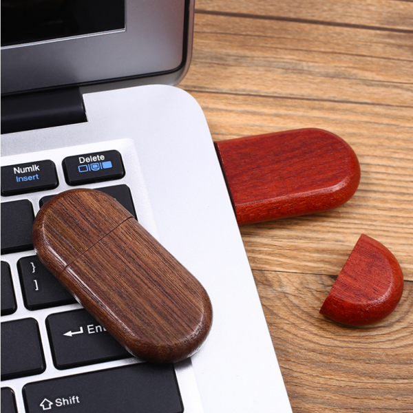 Wooden USB Magnetic cover type: 5.8x2.7x0.8cm Rotating type: 6.3cm - Image 6