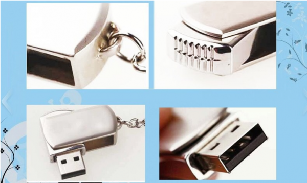 Metal rotating USB Rotating section: 4x1.8x1cm - Image 5